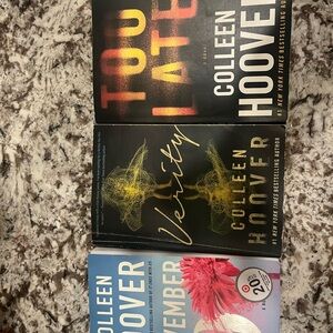 Colleen Hoover Book Set - Too Late, Verity, November 9